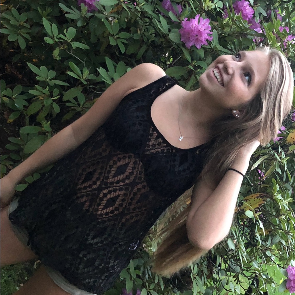 Tart Juliana Sheer Velvet Lace Tank Top
